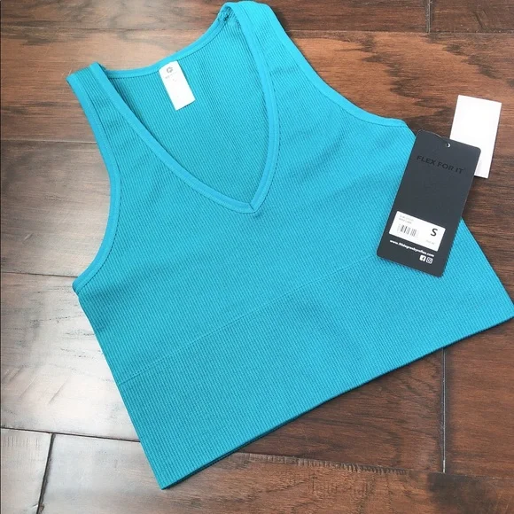 (2023)90 Degree By Feflex Ribbed Crop Top - Picture 8 of 14